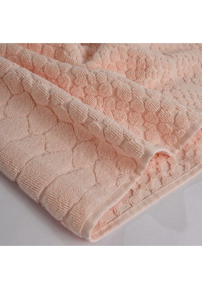 Velune Pamuk Banyo Havlusu Pembe 90x150 Cm Çok Renkli