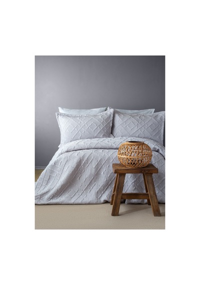 Bedline Tek Yatak Örtüsü Çift Kişilik Zen Gri 230x240 Cm