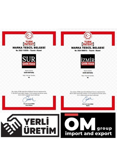 Sur Çelik Para Kasaları 105 Cm Boy Kapak Kasa