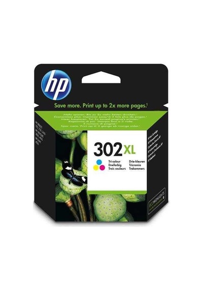 HP 302XL F6U67AE CMY Mürekkep Kartuş Renkli