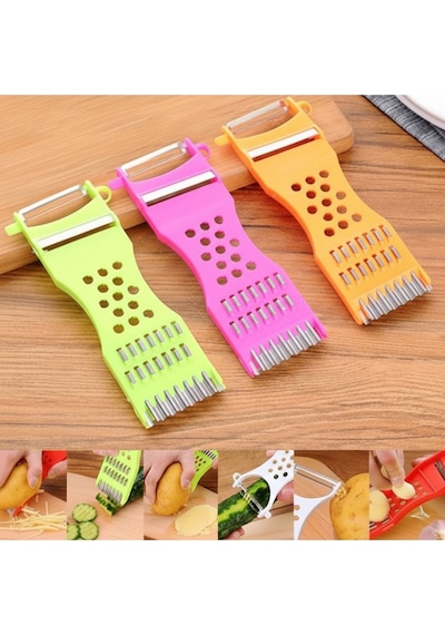 5'i 1 Arada Çok Fonksiyonlu Pratik Sebze Soyacak Ve Rende Seti Plastik Diğer