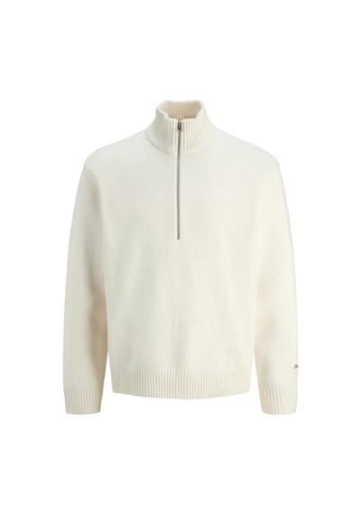 Jack & Jones Jornorrebro Yarım Fermuarlı Kazak 12282749 Krem