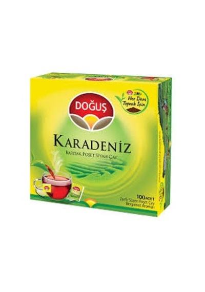 Doğuş Karadeniz Bardak Poşet Çay 100 Lü Bergamut Aromalı