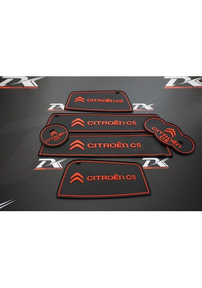 Citroen C5 2009-2012 Araç Içi Silikon Kaymaz Ped Kaplama Seti