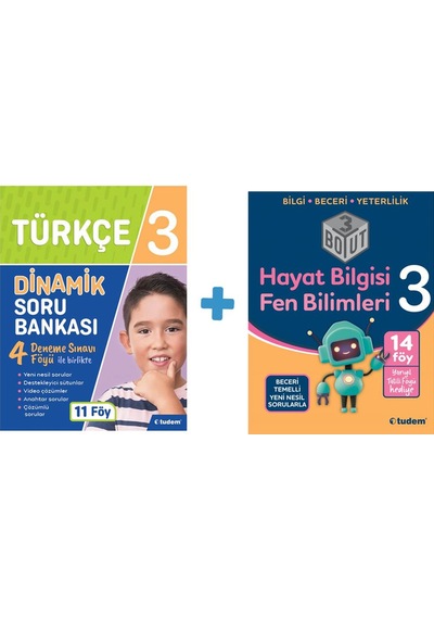 3.Sınıf Türkçe Dinamik Sb + Hayat Bilg.+ Fen Bilimleri 3 Boyut