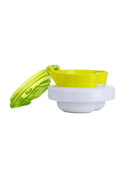 Contigo Bueno Snack Straw Robot Green 350 Ml Çocuk Suluk Yeşil