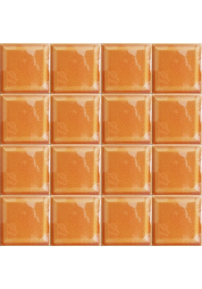Armada Çini 12.5x12.5 Cm Metro Karamel Çini Seramik Karo