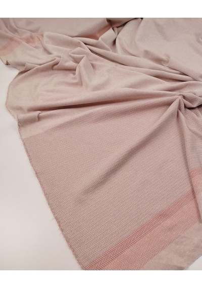 Pembe Jakarlı Örme Kumaş Pano Desenli Yumuşak Esnek Elbiselik 150x110cm 22 Pano -11752