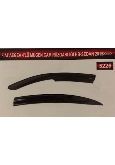 Fiat Egea 4'Lü Mugen Cam Rüzgarlık Seti