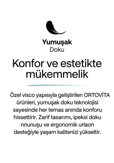 Ortovita Kırışık Giderici Güzellik Yastığı Visco Ergonomik Beyaz