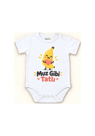 Babylimon Muz Gibi Tatlı Beyaz Kısa Kollu Çıtçıtlı Bebek Zıbını Beyaz - Muz Gibi Tatlı - 928161935 Beyaz - Muz Gibi Tatlı Babylimon Muz Gibi Tatlı Beyaz Kısa Kollu Çıtçıtlı Bebek Zıbını Beyaz - Muz Gibi Tatlı - 928161935 Beyaz - Muz Gibi Tatlı
