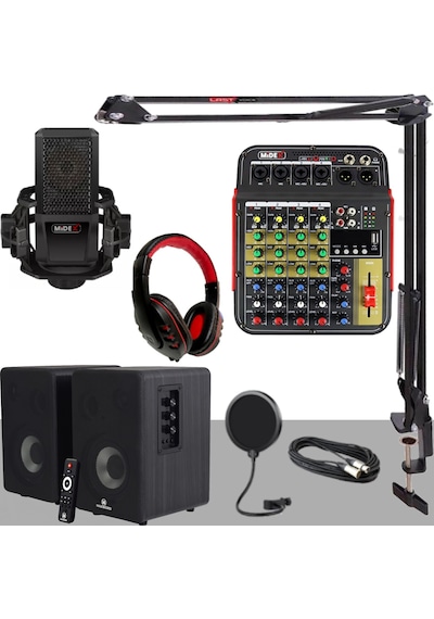 Midex Impressive Paket-2 Stüdyo Ekipmanları Kayıt Seti Monitör M