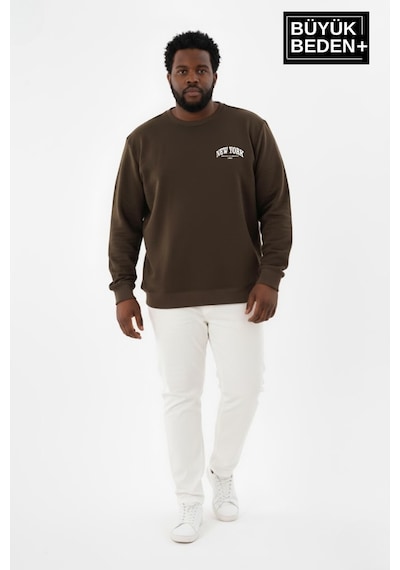 Süperlife Erkek Büyük Beden New York Baskılı Bisilet Yaka İnce Sweatshirt Spr26bsw956-5 Haki Süperlife Erkek Büyük Beden New York Baskılı Bisilet Yaka İnce Sweatshirt Spr26bsw956-5 Haki