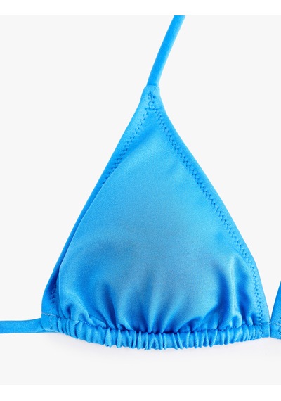 Koton İpli Üçgen Bikini Üstü Mavi 6sak10013mm