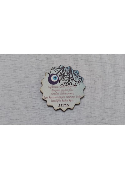 6 CM Sünnet Düğünü Magnet 2 Söz Nişan Nikah Düğün 25 Adet