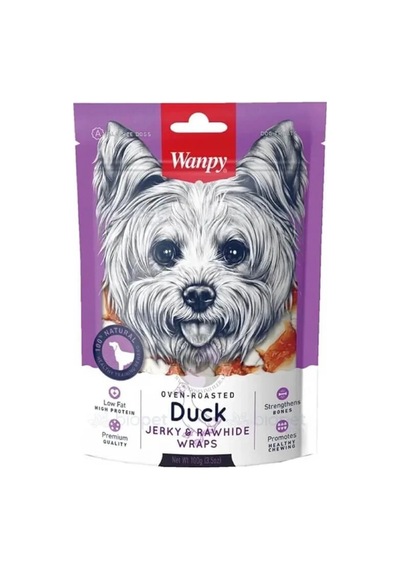 Wanpy Duck Jeryk Rawhide Wraps Köpek Ödül 100 Gr