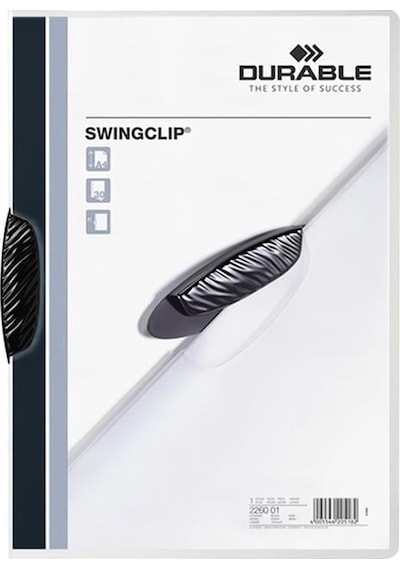 Durable Sıkıştırmalı Dosya Swingclip 30 Sf Siyah