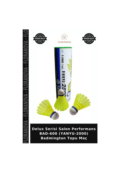 Delux Serisi Salon Performans Bad-600 Yanyu-2000 Badmington Topu Maç