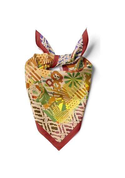 Boho-chich Desen Bandana/fular Çok Renkli