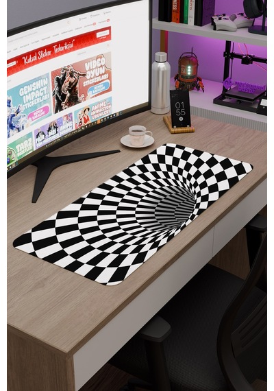 Dama Kaymaz Dikişli Kauçuk Oyuncu Mousepad V4 - 70x30 Xl Gaming Mouse Pad Fare Altlığı