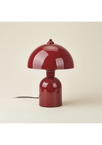 Lighting Metal Mantar Abajur - Bordo - 40 Cm Çok Renkli