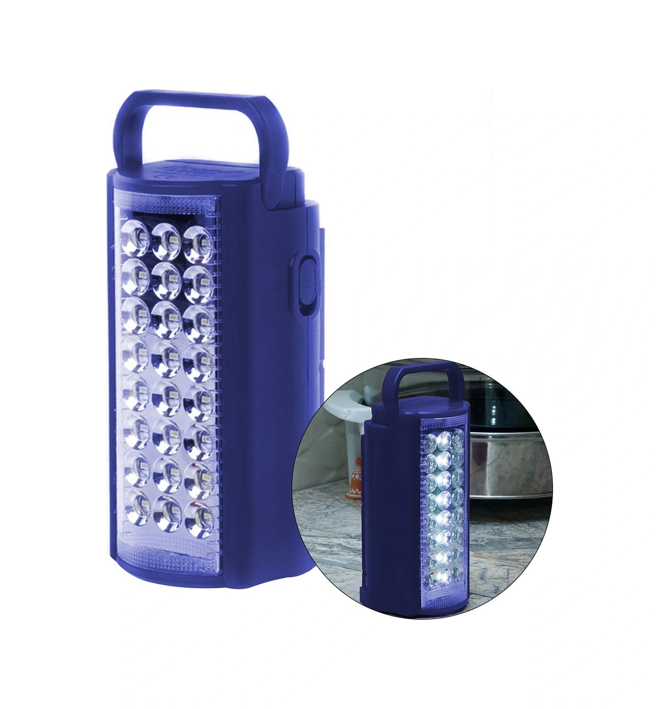 Powermaster Pm-21980 24 Ledli Şarjlı Işıldak Kırmızı - Siyah