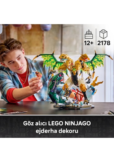 LEGO® NINJAGO® Ultra Ejderha Savaşı 71872 - 12 Yaş ve Üzeri Çocuklar için Minifigür İçeren Oyuncak Yapım Seti (2178 Parça)