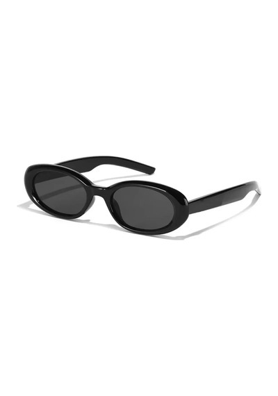 Egg Uovo Siyah Cat Eye Vintage Model Oval Yeni Sezon Kadın Güneş Gözlüğü Siyah