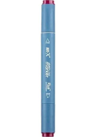 Rich Klm-17955 Art-x Sketch Marker Kalem Duo 216 Purpl Red Standart