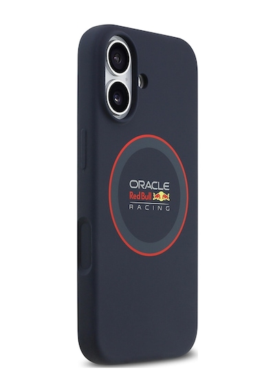 Apple Uyumlu iPhone 17  Kılıf Redbull Lisanslı M-safeli Kırmızı Halka Ve Logo Silikon Kapak Lacivert Lacivert