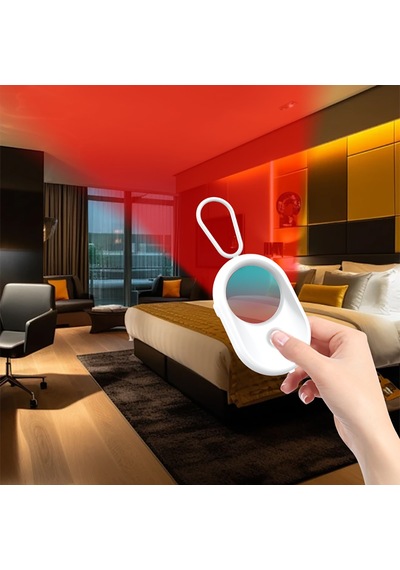 Micflip S05 İos Cihazlar İçin Find My Özellikli Gizli Kamera Dedektörü Ve Alarm Cihazı Beyaz