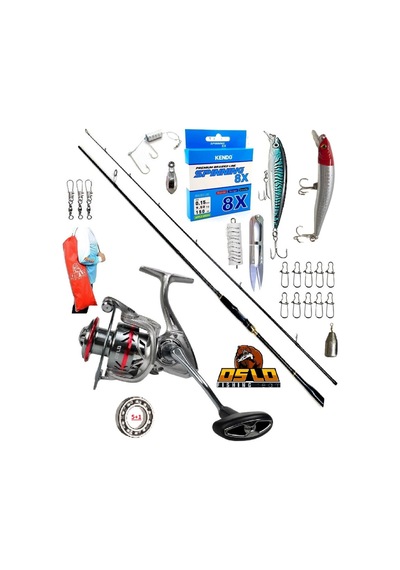 Prime 3000 274cm 8-42gr Zen Pro Karbon Rapala Maket Balık Spin Olta Takımı Seti