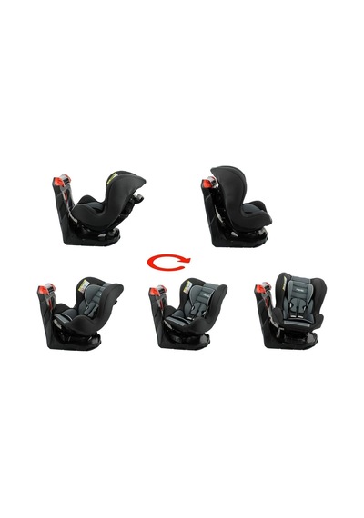 Platinium 0-25 Kg 360 Derece Dönebilen Oto Koltuğu - Grey