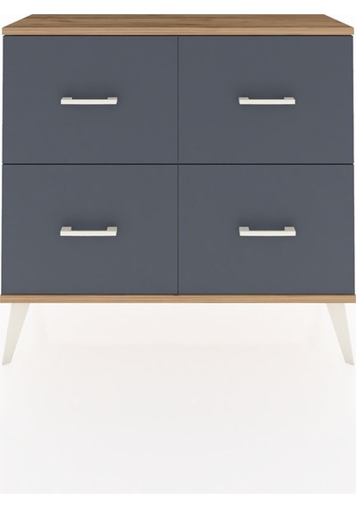 Arges Şifonyer 4 Çekmeceli 88x30x80 Aytaşı-çam/antrasit Çam/antrasit Arges Şifonyer 4 Çekmeceli 88x30x80 Aytaşı-çam/antrasit Çam/antrasit