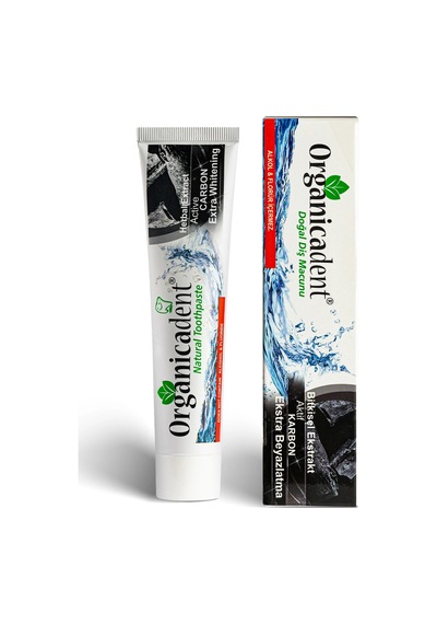 Organicadent Aktif Karbonlu Doğal Diş Macunu 75 Ml - Doğal Beyazlık Ve Ferahlık