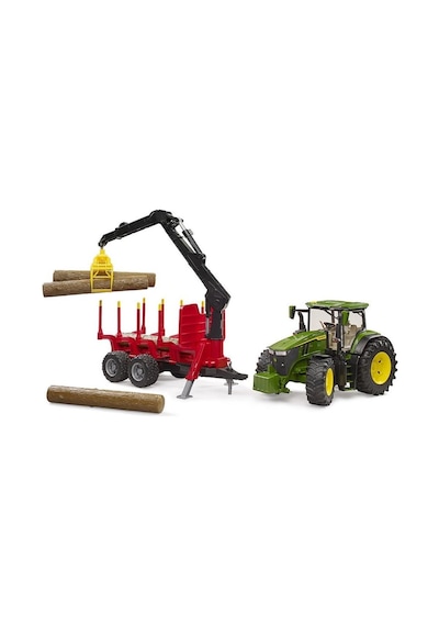 Bruder John Deere 7R 350 Traktör& Kütük Taşıma Römorku