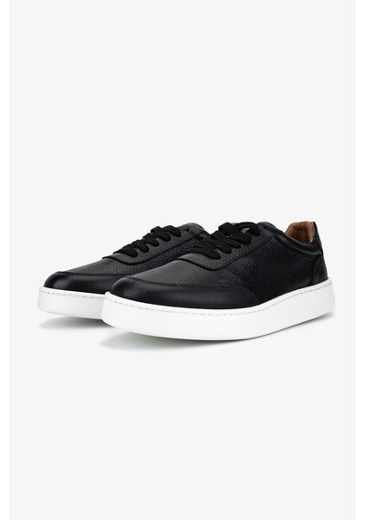 Valmenti Erkek Hakiki Deri Siyah Floter Sneakers & Spor Ayakkabı 04 4406 Erk Ayk Y26 Sıyah Fltr