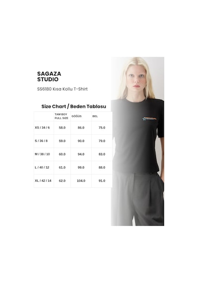 Sagaza Studio Ss6180 Kısa Kol T-shirt