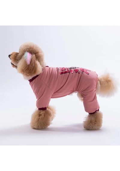 Pawstar 26902 Pembe Love Air Küçük Irk Köpek Pijama Tulum
