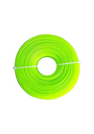 Altı Köşe Tırpan Misina Sarı Çim Ot Biçme Kesme Makine Ipi 3.3mm 45mt