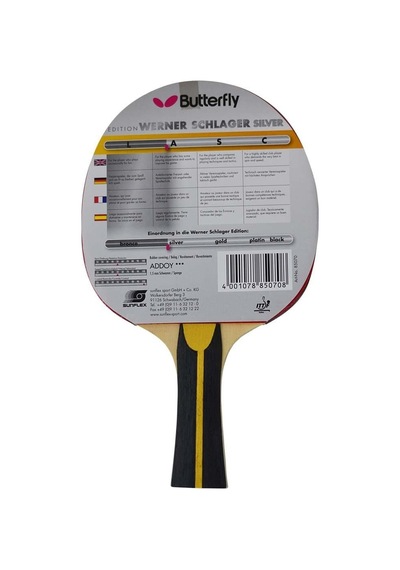 Butterfly 85070 Schlager Silver Masa Tenisi Raketi