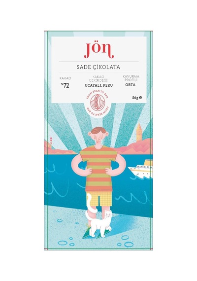 Jön Sade Tablet Çikolata 56 G - 8 Adet Tarı