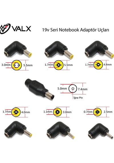 Valx Lu-190 19V Universal Laptop Adaptör