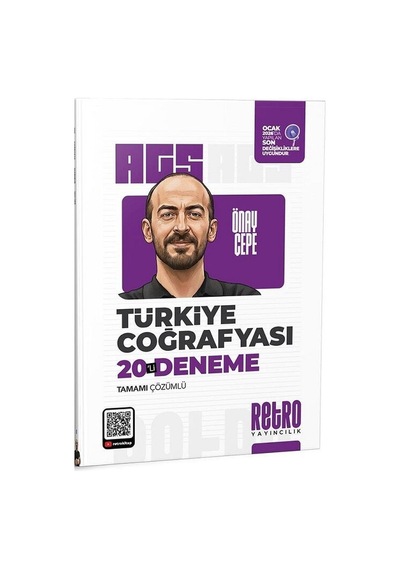 Retro 2026 Meb-ags Türkiye Coğrafyası 20 Deneme Çözümlü - Önay Çepe Retro Yayıncılık