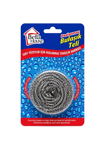 36 Adet Vakumlu Bulaşık Teli Tekli Paslanmaz 15gr Bx40
