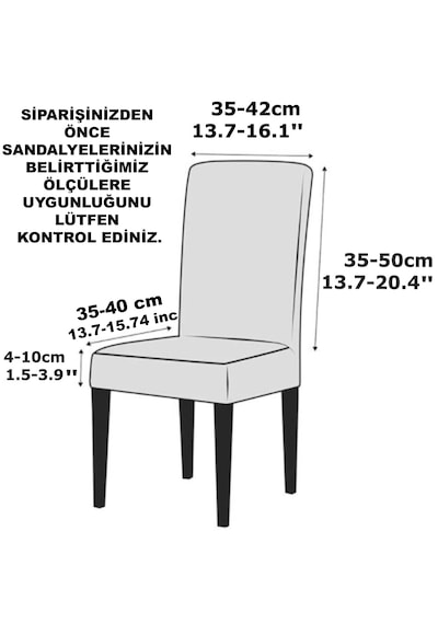 Bambu Nano Kumaş Likralı Lastikli Sandalye Kılıfı Yıkanabilir Esnek Sandalye Örtüsü 4 Lü Set Açık Gri