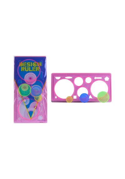 Sihirli Cetvel Daireler ve Desenler Cetveli Çok Renkli