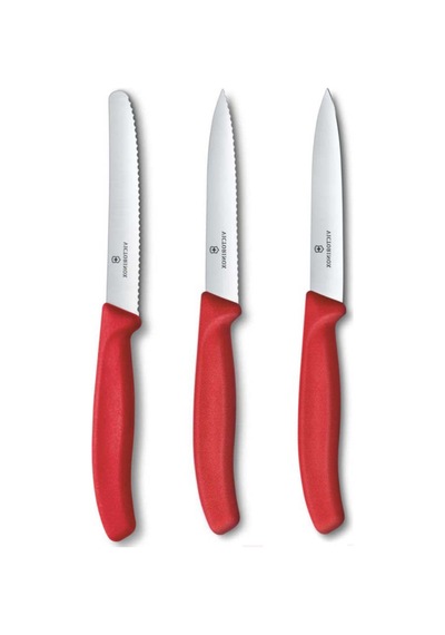 Vct-kırmızı Büyük 3'lu Bıçak Set