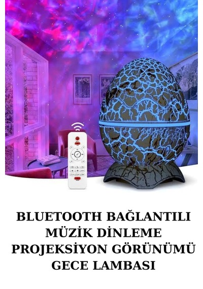 Yumurta Şeklinde Su Dalgalı Bluetooth Speaker Lamba Renkli Şarjlı Diğer 67263472
