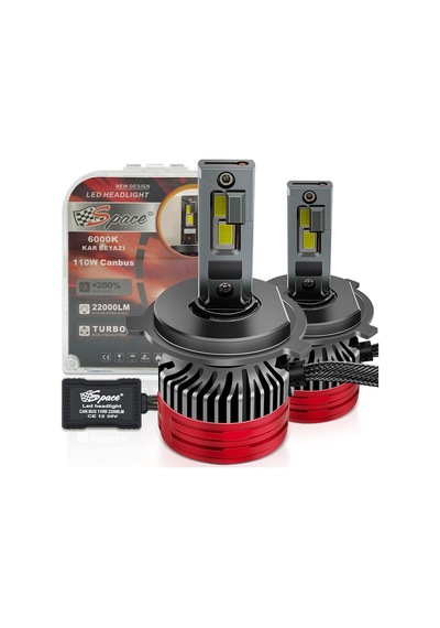 Led Far Ampulü Canbus 110w 22000lm Beyaz Işık H4 12-30v / Laam920